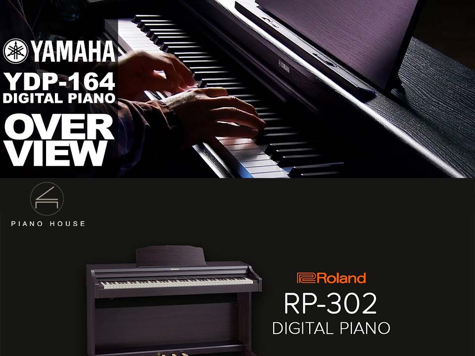 so sánh đàn piano điện roland rp302 và yamaha ydp164